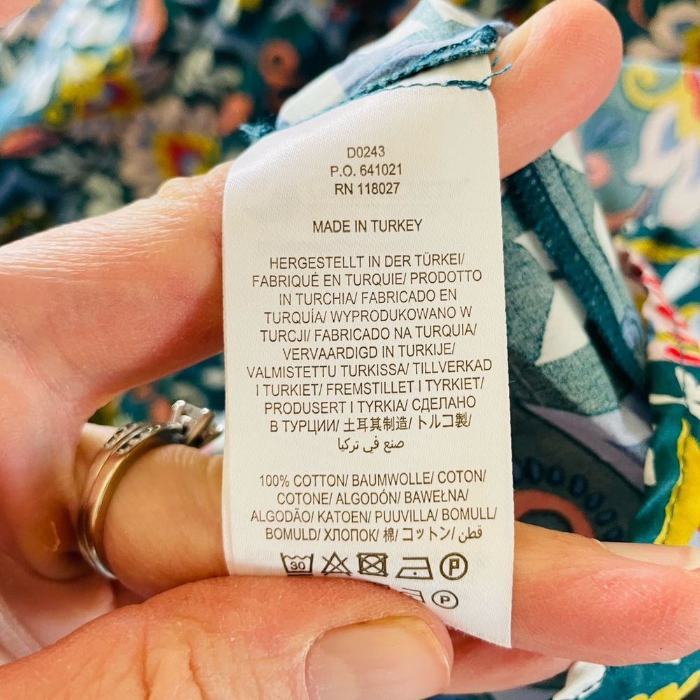 Boden Florence Cut Out Midi Dress in Green Multi Color Print size 8 - Picture 12 of 16